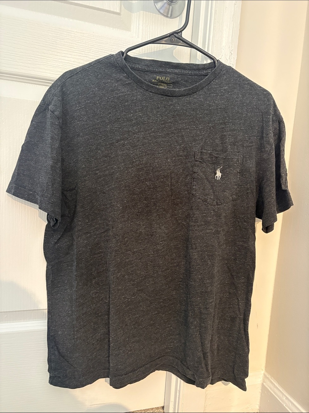 Polo by Ralph Lauren Dark Charcoal Pocket Crew Tee